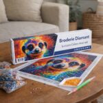 Broderie Diamant - Suricate Coloré Abstrait