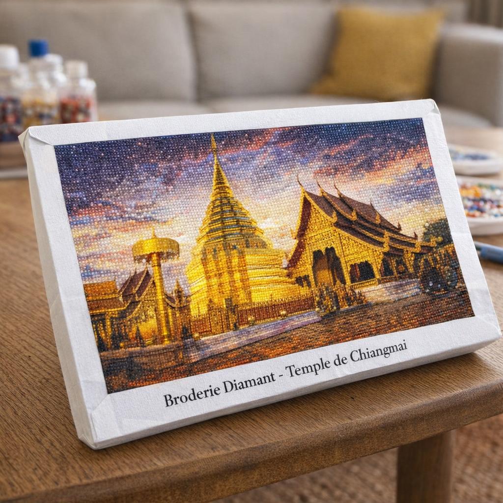 Broderie Diamant - Temple de Chiangmai