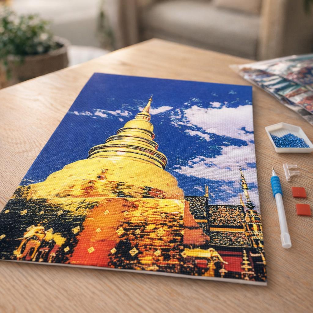 Broderie Diamant - Temple de Chiangmai