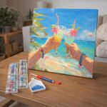 Broderie Diamant - Toast de plage