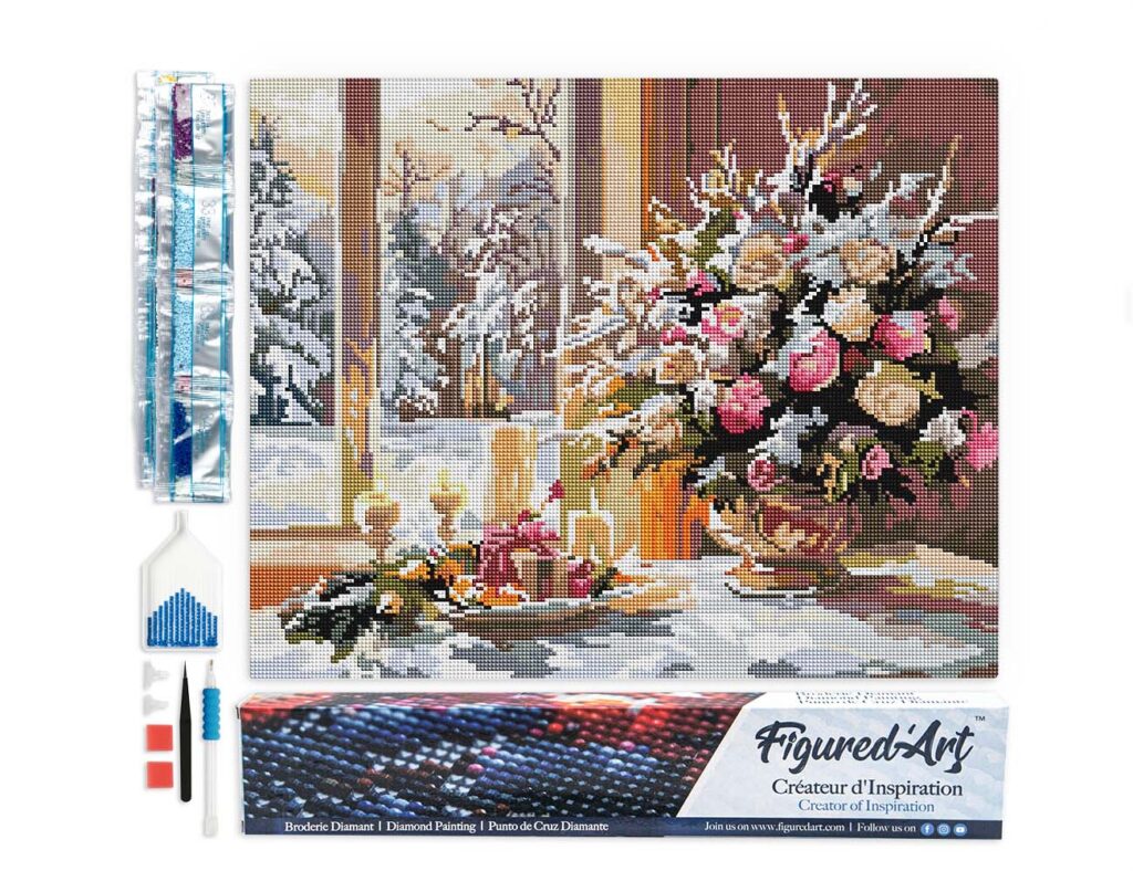 Broderie Diamant - Veillée de Noël Romantique