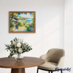 Broderie Diamant - Village Côtier au Japon