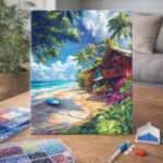 Broderie Diamant - Village de surf