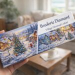 Broderie Diamant - Village Hivernal Coloré