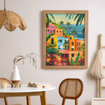 Broderie Diamant - Ville côtière marocaine