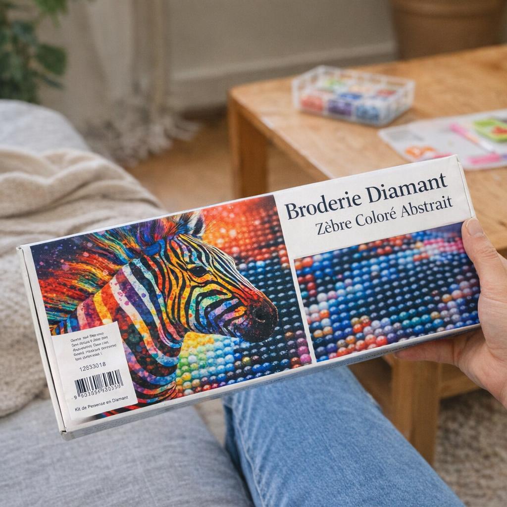 Zèbre coloré abstrait