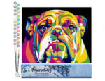 Bulldog Pop Art - Toile roulée