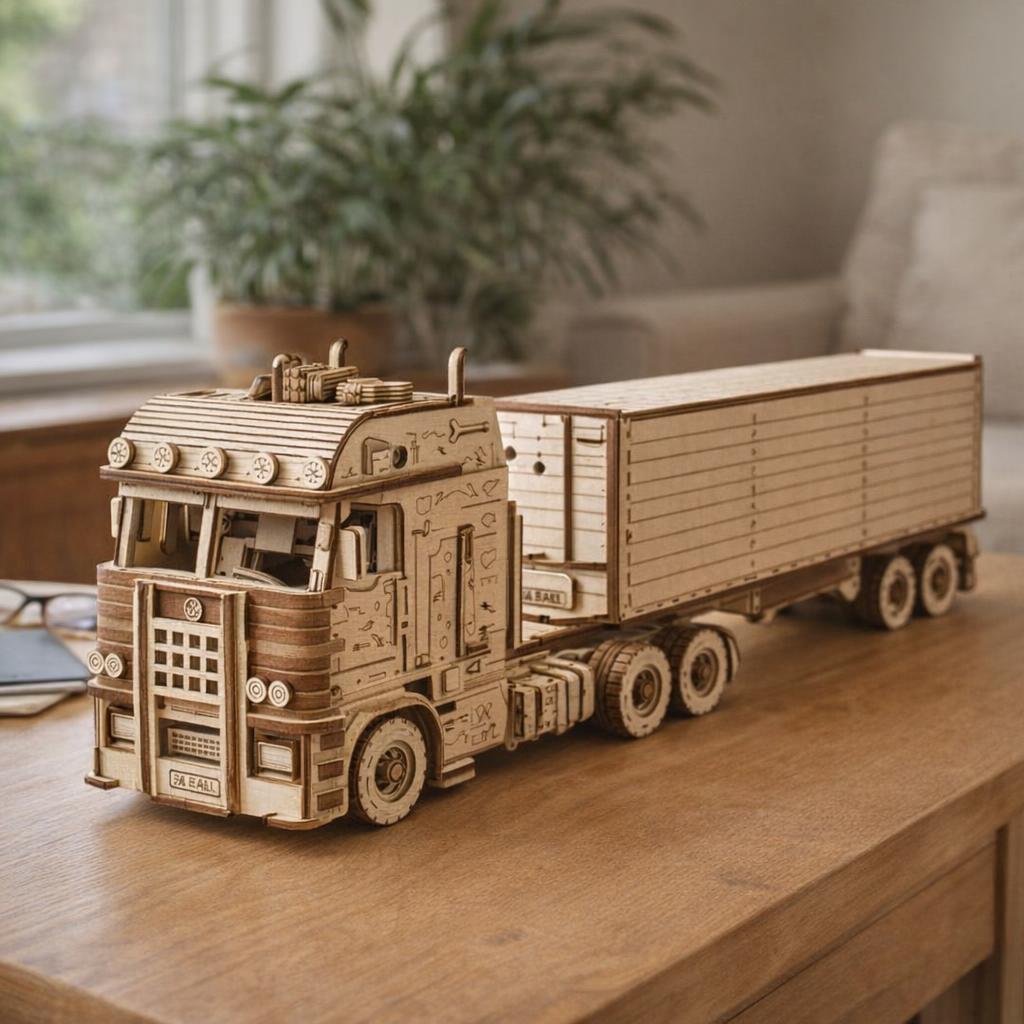 Camion avec sa remorque