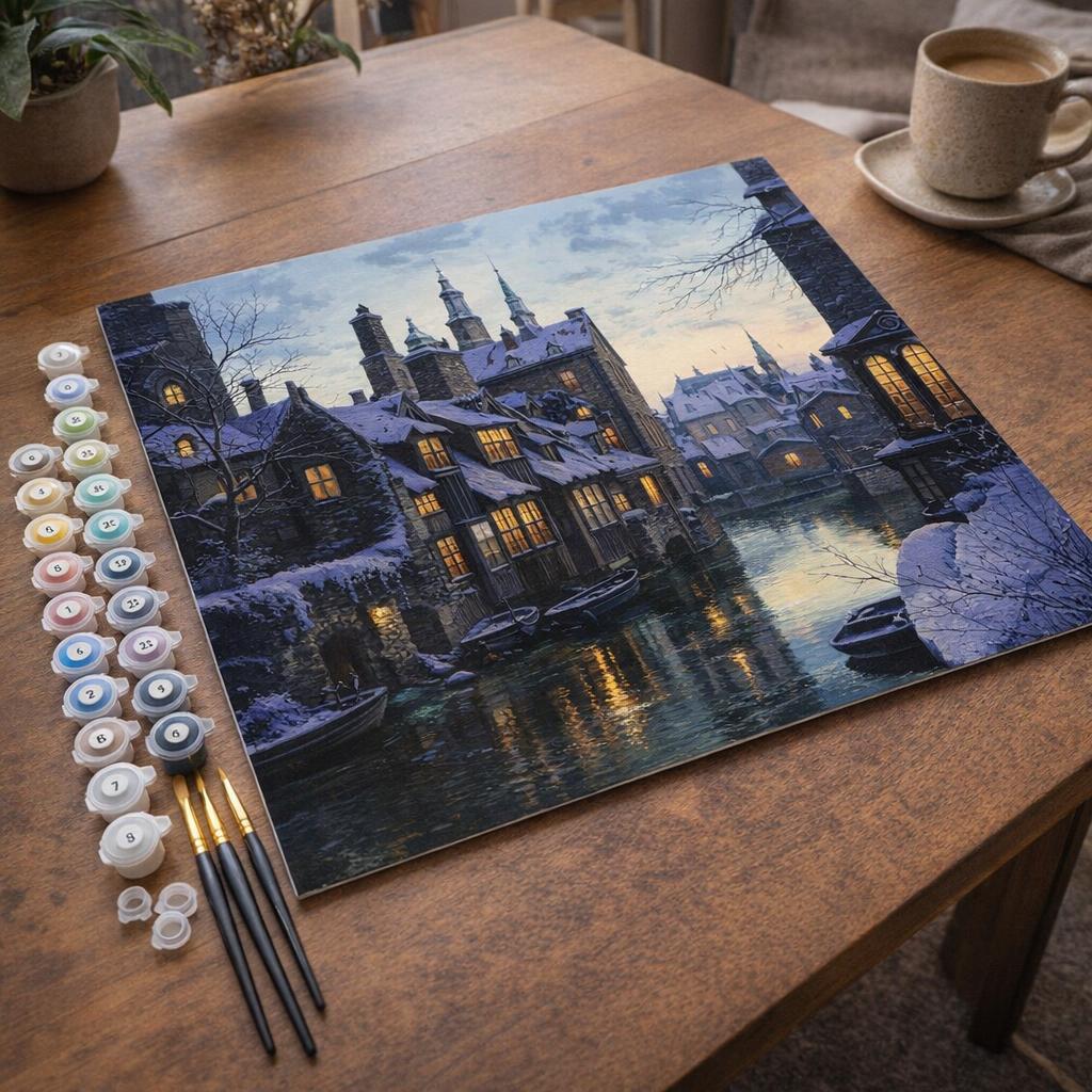 Canaux au crepuscule - Toile roulée