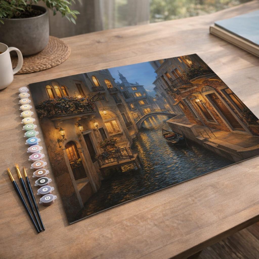 Canaux flamboyants - Toile roulée