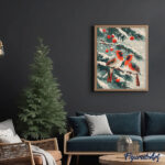 Cardinal d'Hiver - Toile roulée