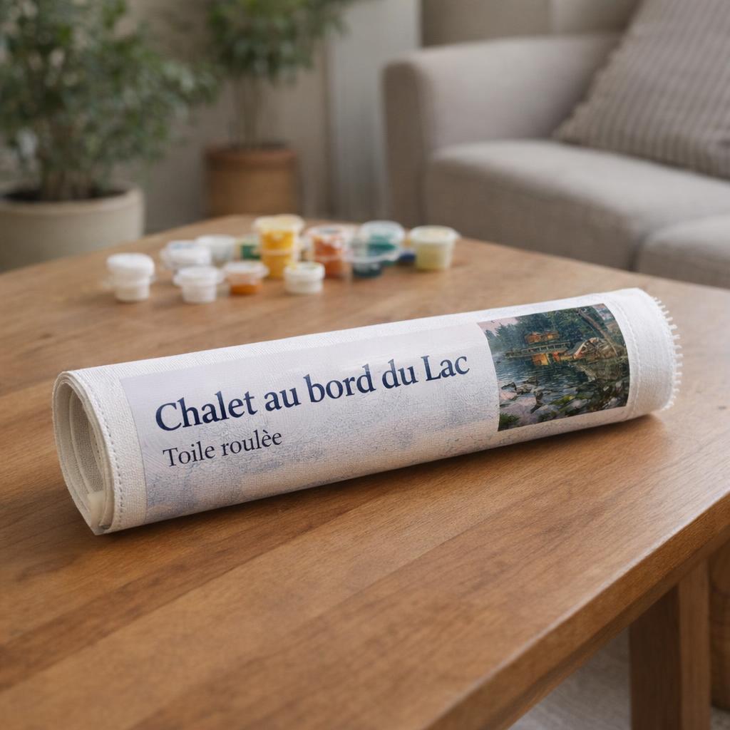 Chalet au bord du Lac - Toile roulée