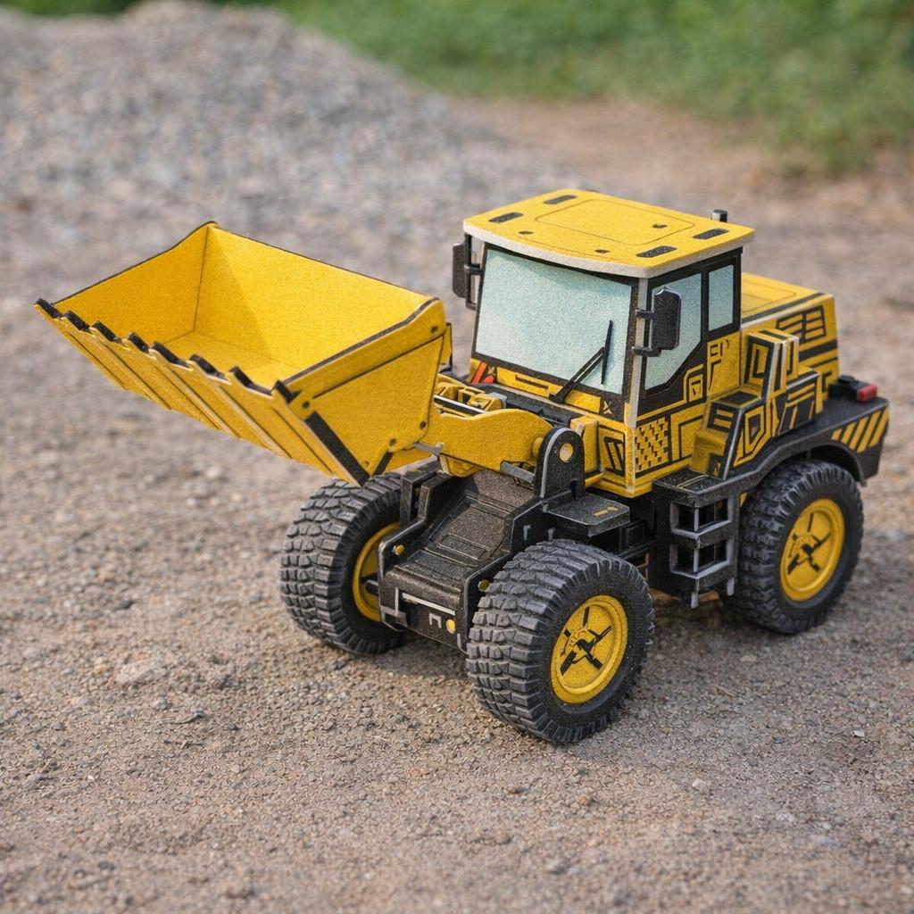 Chargeuse maquette en mousse - puzzle 3D