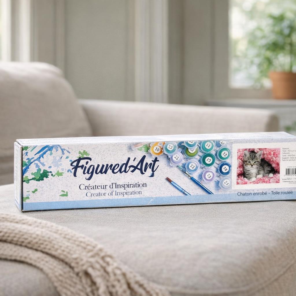 Chaton enrobé - Toile roulée