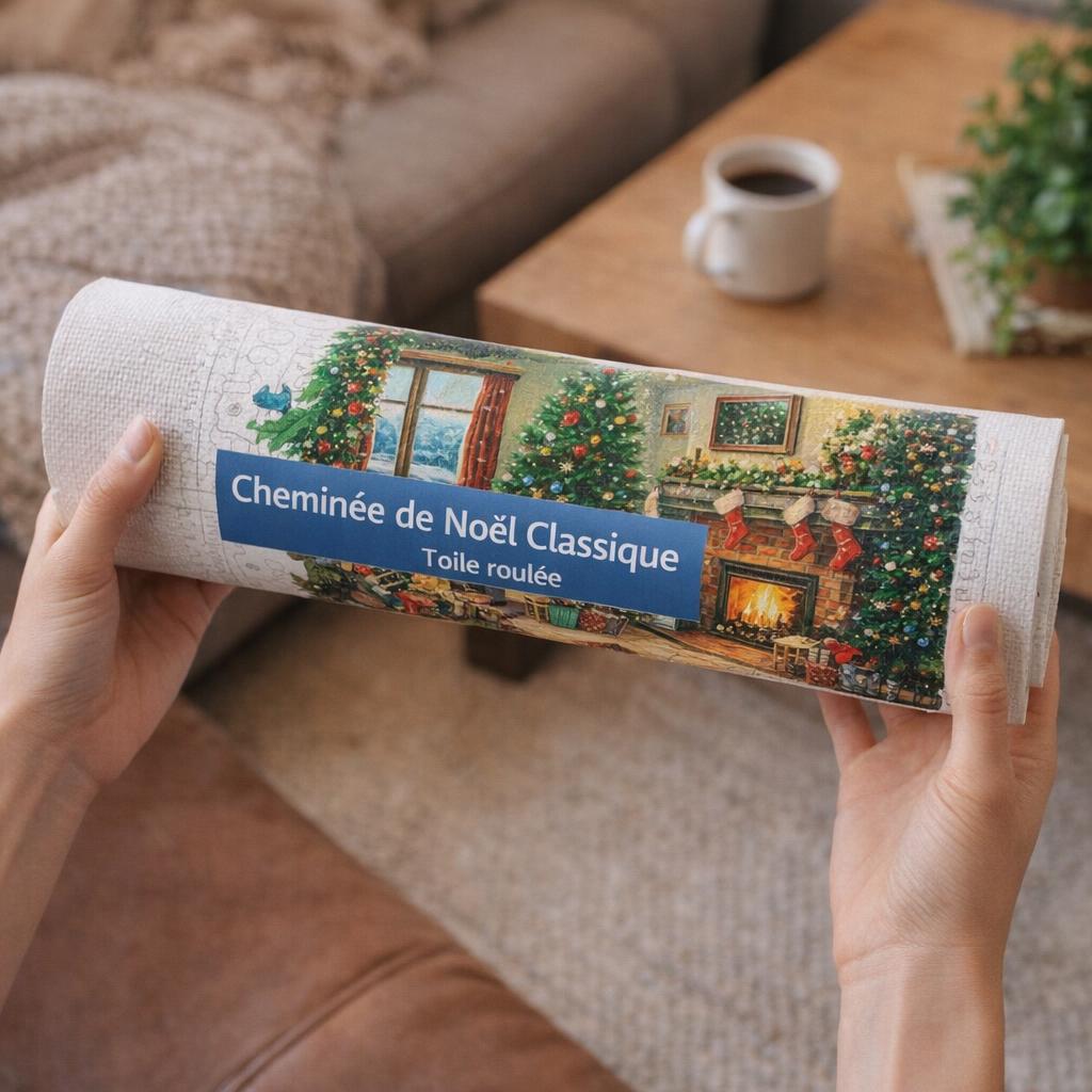 Cheminée Noël Classique