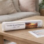 Coucher de soleil Eléphants - Toile roulée