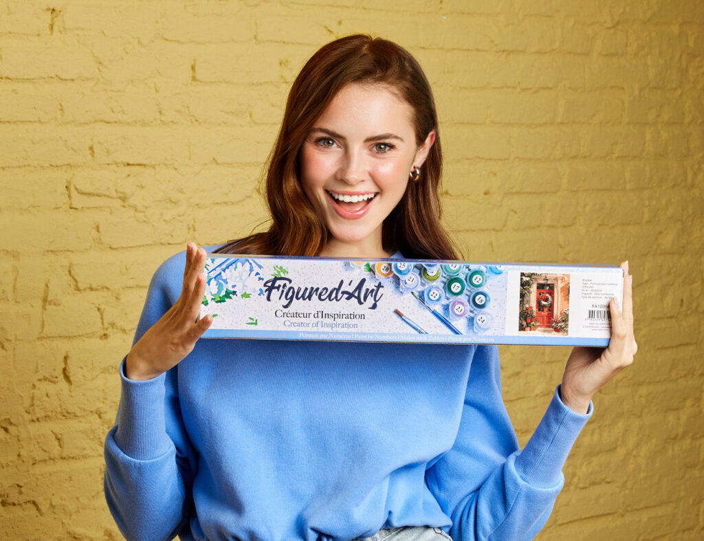 Couronne de Noël - Toile roulée