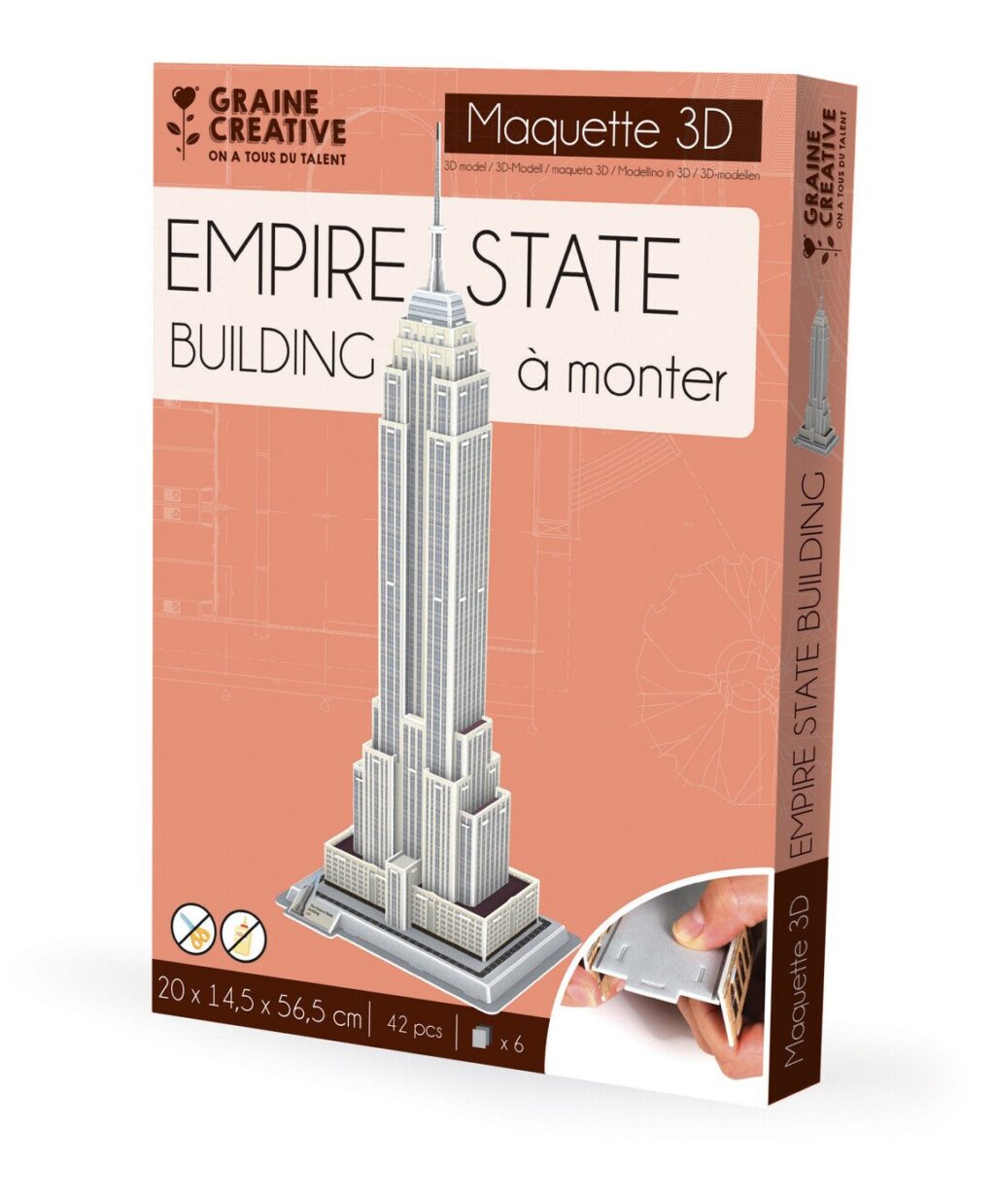 Empire State Building maquette en mousse - puzzle 3D