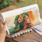 Femme au turban africain - Toile roulée