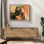 Femme au turban africain - Toile roulée