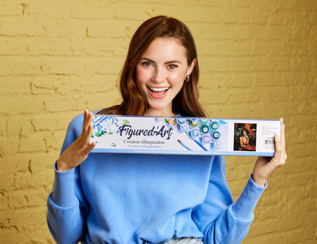 Femme dans un Club Art Déco - Toile roulée