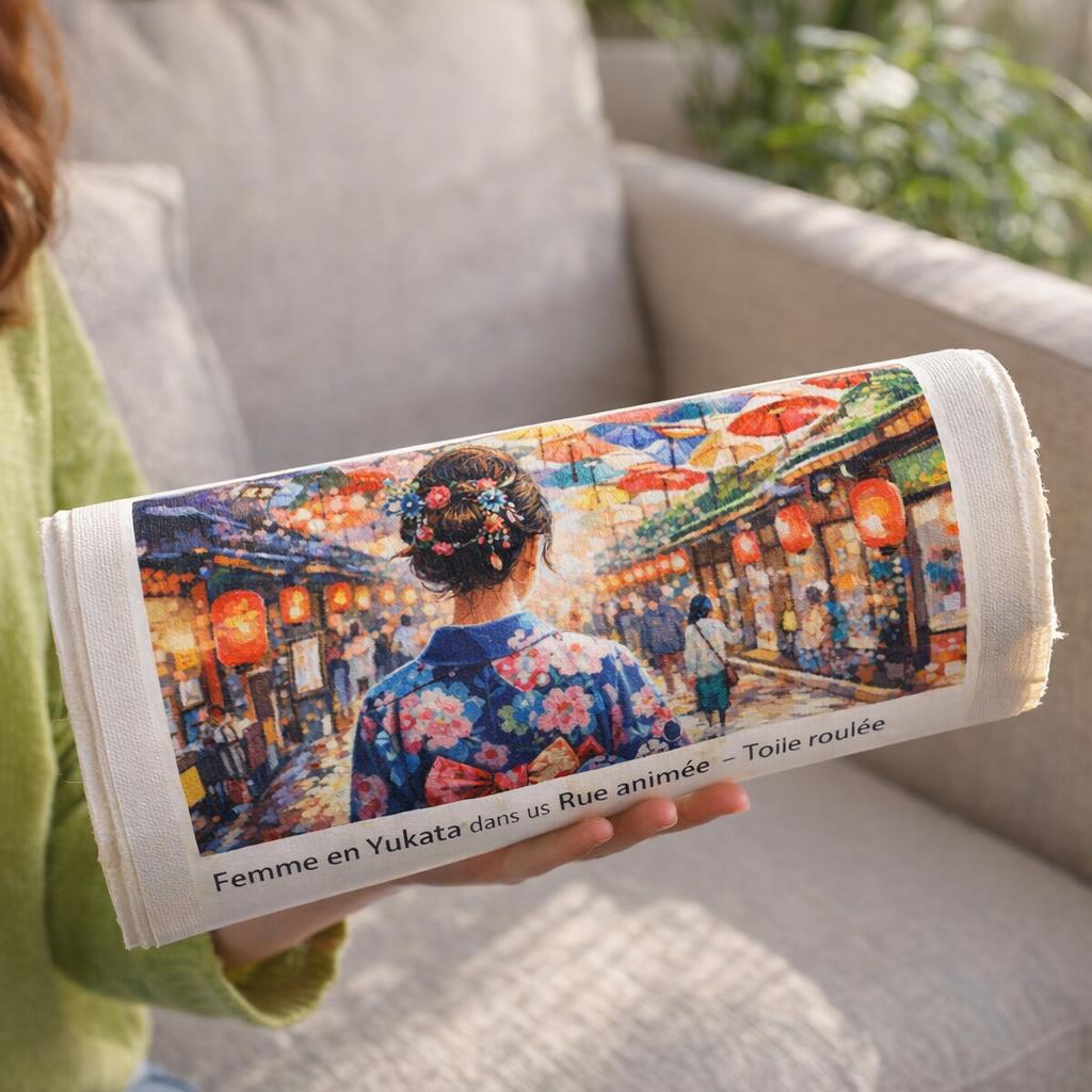 Femme Yukata rue