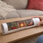 Feu de Cheminée à Noël - Toile roulée