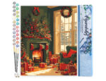 Feu de Cheminée à Noël - Toile roulée