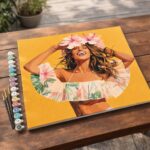 Fille joyeuse - Toile roulée