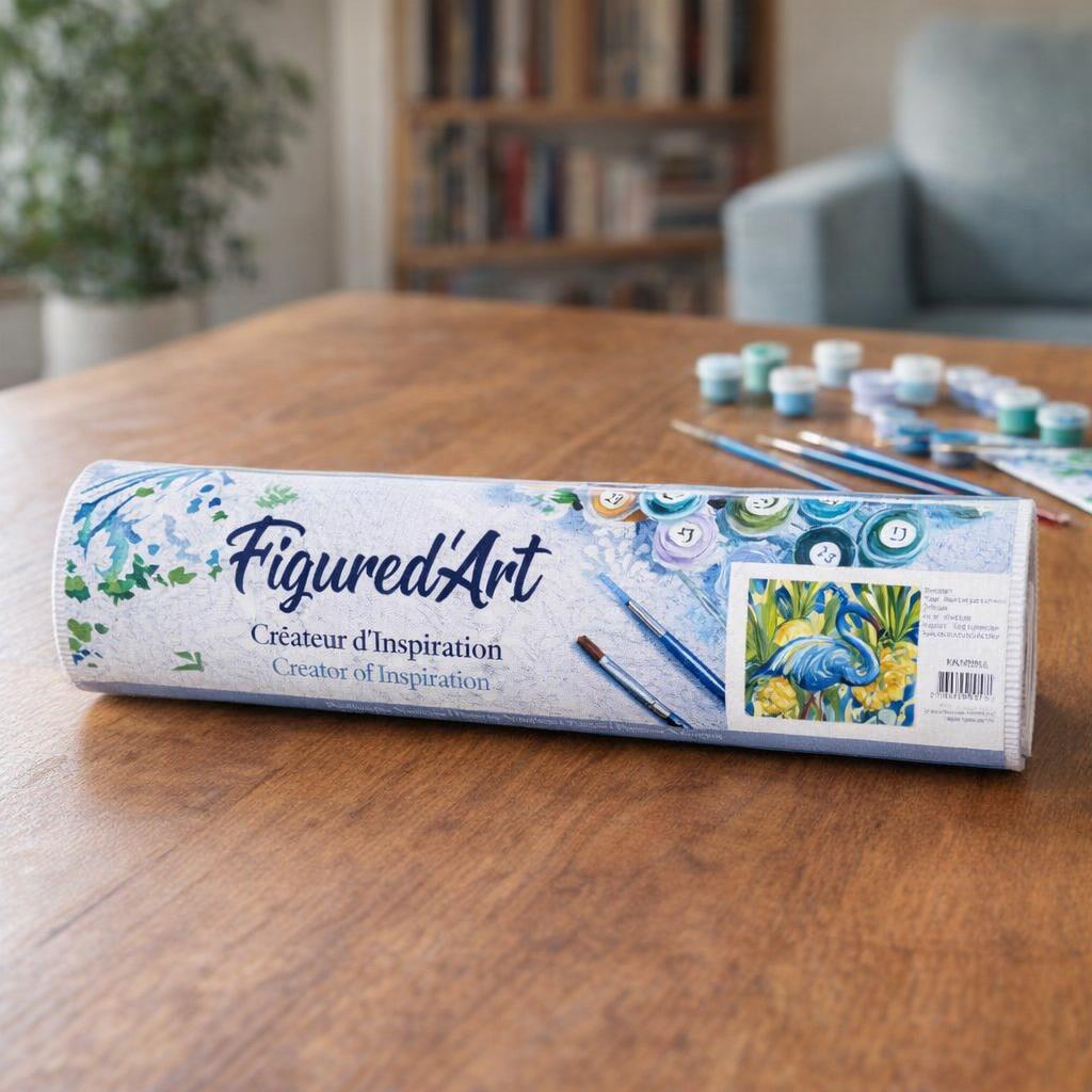 Flamant bleu tropical