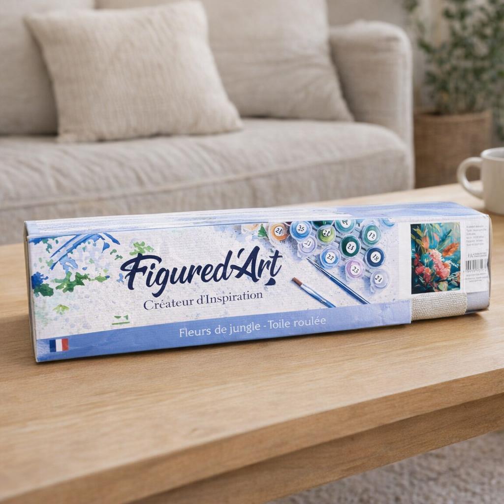 Fleurs de la jungle - Toile roulée