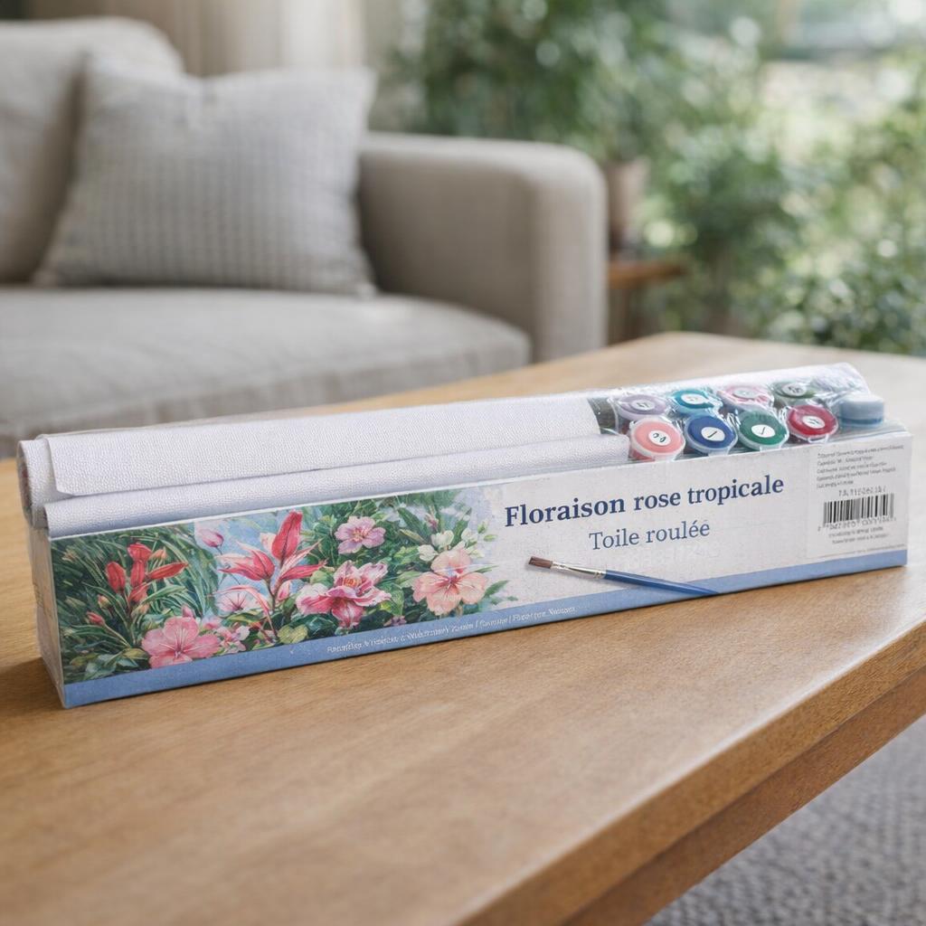 Floraison rose tropicale