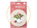 Kit broderie : Fraise des bois - Tambour 20cm