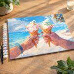 Glace en bord de mer - Toile roulée