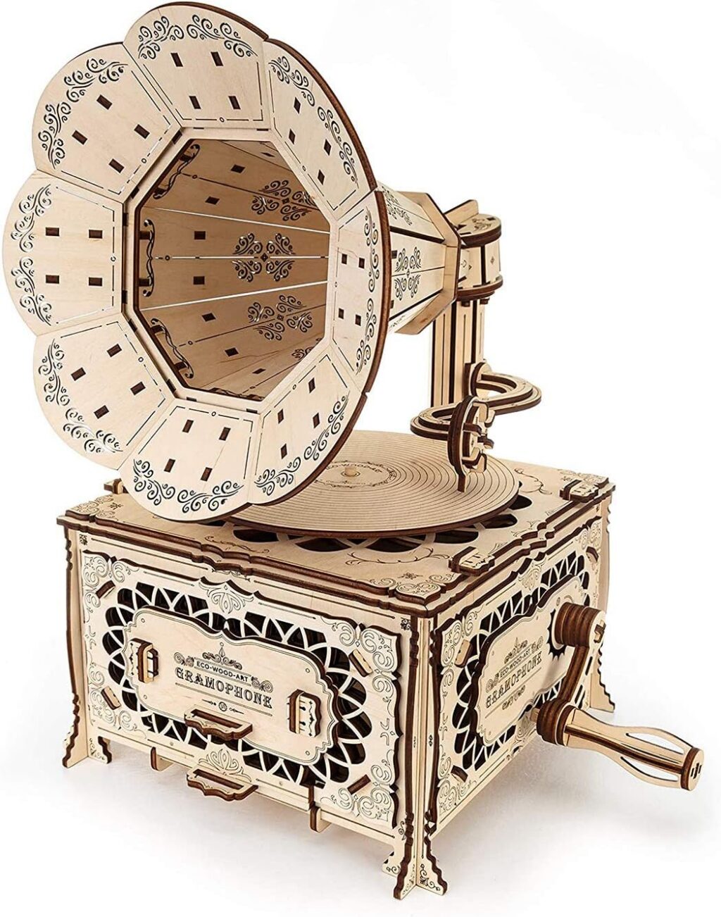 Gramaphone - Puzzle 3D mécanique en Bois