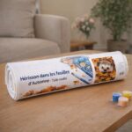 Hérisson dans les feuilles d'Automne - Toile roulée