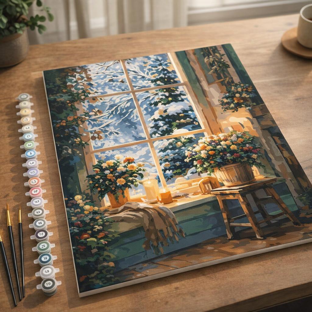 Hiver Romantique - Toile roulée