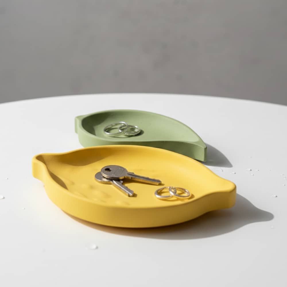 Vide-poches citron en Jesmonite à mouler