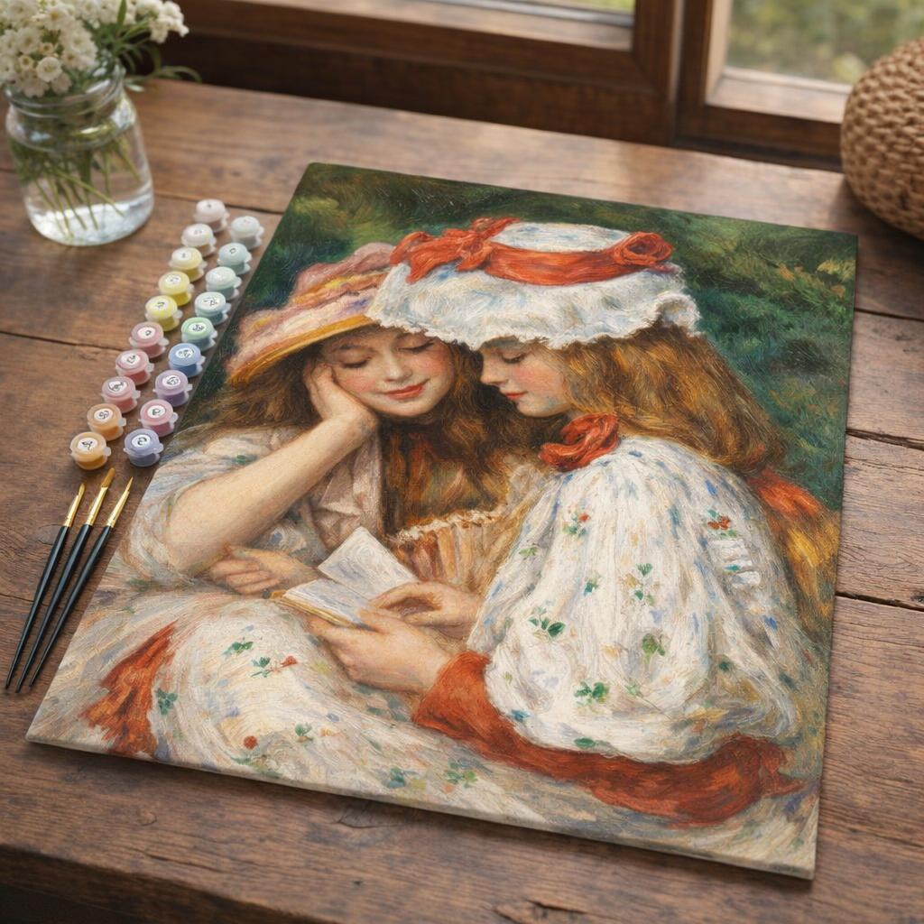 Jeunes Filles Lisant - Renoir - Toile roulée