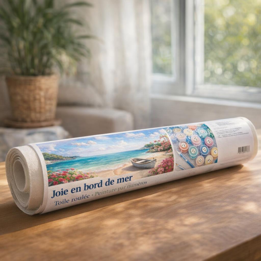 Joie en bord de mer - Toile roulée