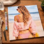 Journée de plage avec style - Toile roulée