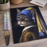 La jeune minette à la perle - Toile roulée