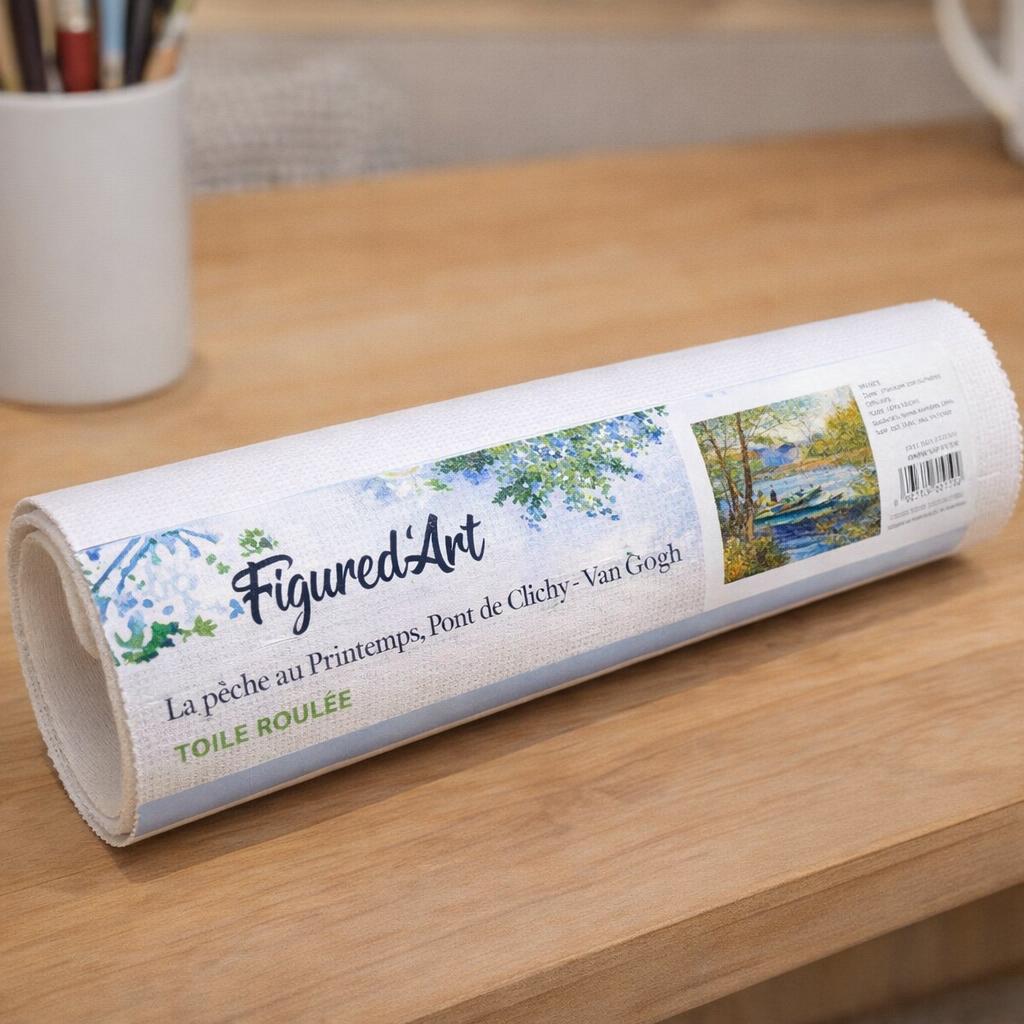 La pêche au Printemps, Pont de Clichy - Van Gogh - Toile roulée