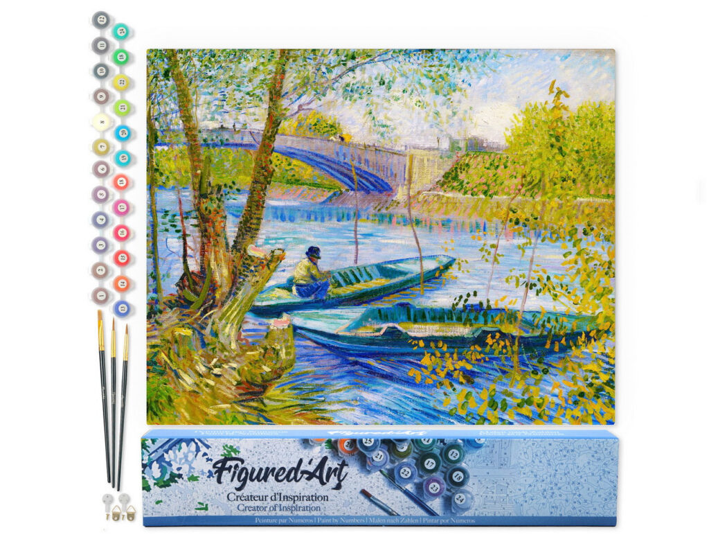 La pêche au Printemps, Pont de Clichy - Van Gogh - Toile roulée