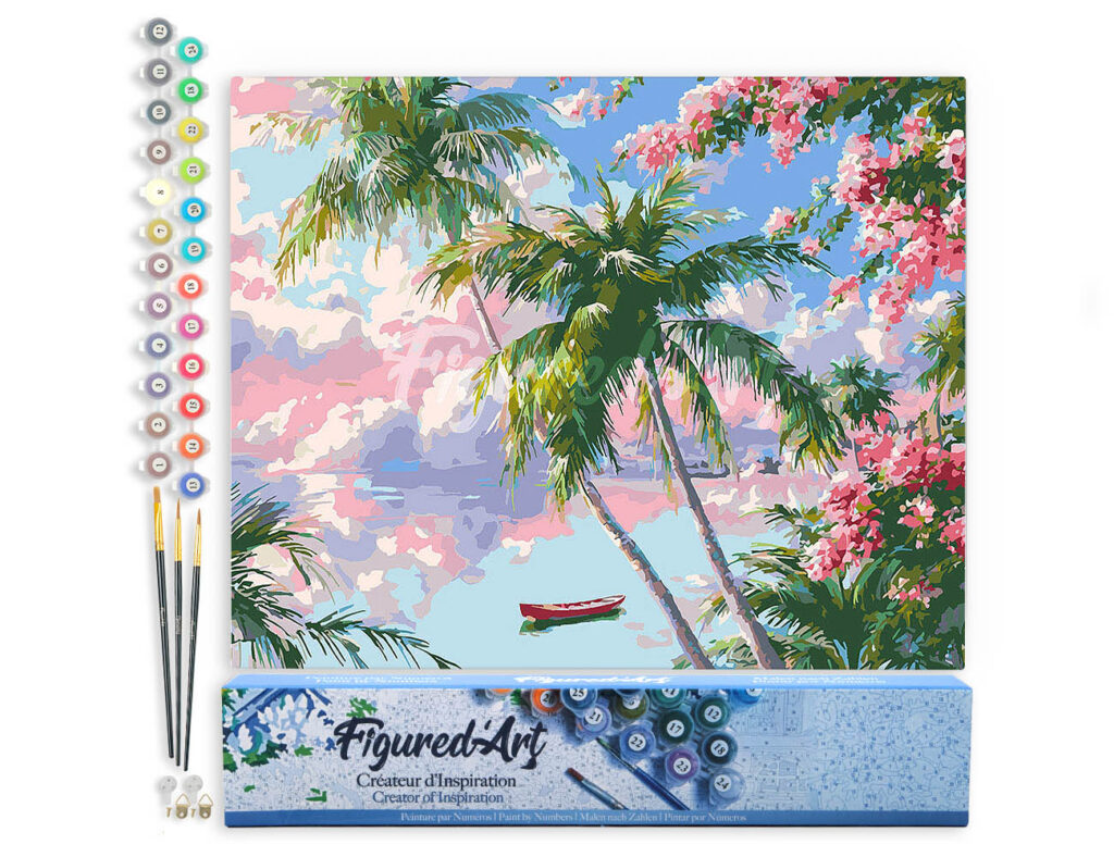 Lagon de Rêve Tropical - Toile roulée