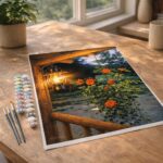 Lanterne sous le porche - Toile roulée