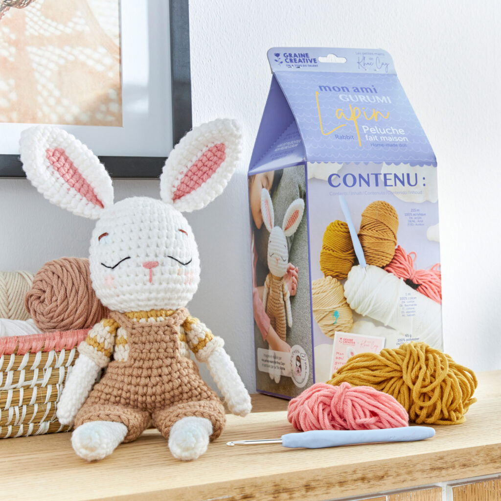 Kit DIY crochet Amigurumi - Lapin