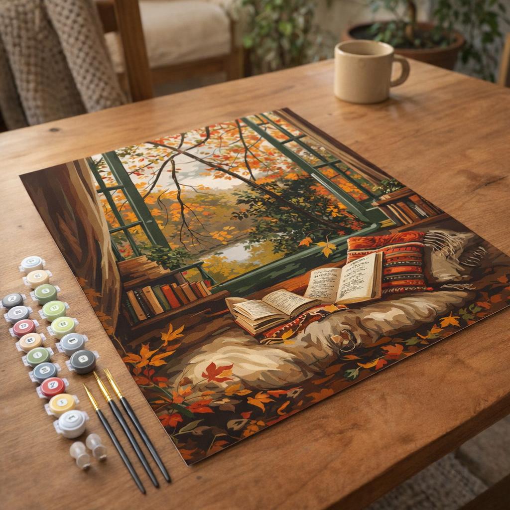 Vue du Chat en Automne - Toile roulée