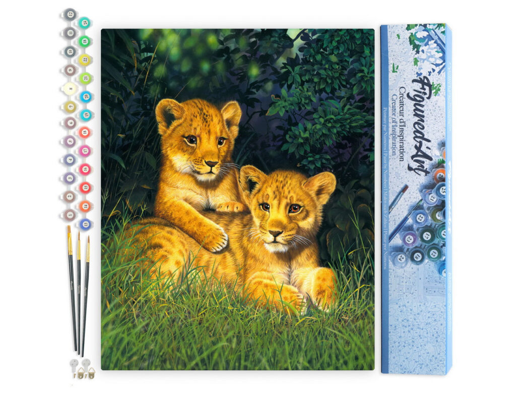 Lionceaux - Toile roulée