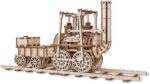 Locomotive en bois - Puzzle 3D